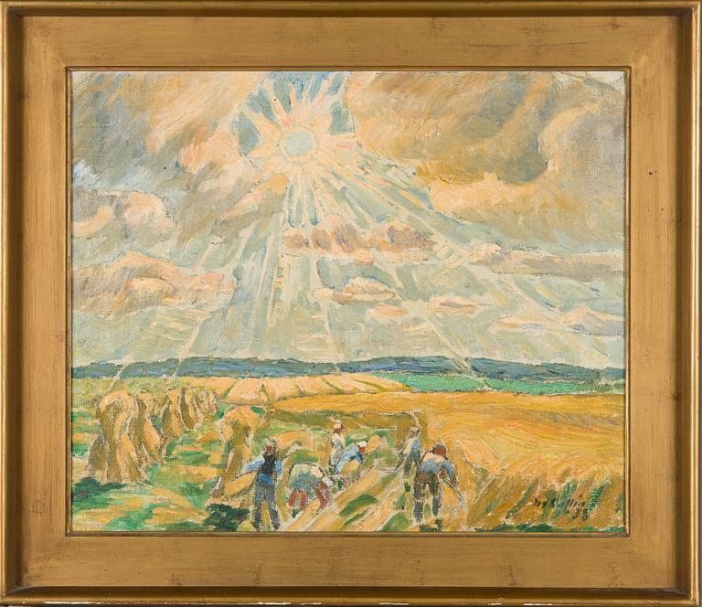 Marcus Collin, Sadonkorjuu pellolla.