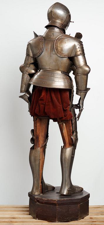 A German metal armour, composite, mid 1500's and later.