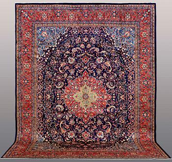 A carpet, Kashmar, ca 395 x 306 cm.