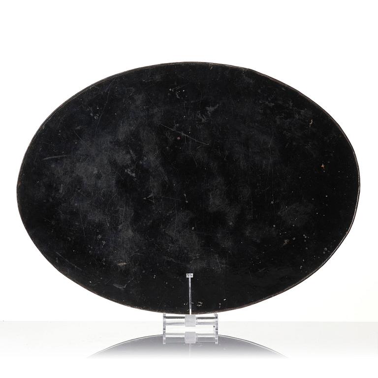 A Regency tole-peinte tray, early 19th century.
