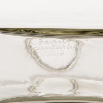 KAJ FRANCK, a bottel signed K. Franck Nuutajärvi Notsjö -61.