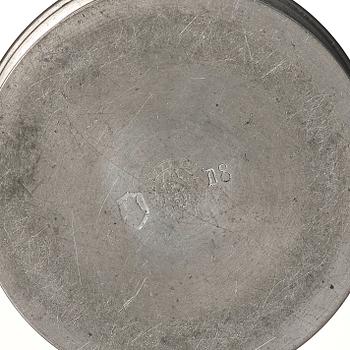 Firma Svenskt Tenn, a lidded pewter box model "32", Stockholm 1930.