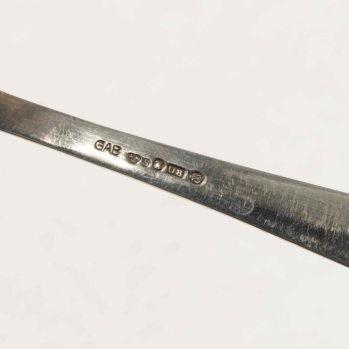 Jacob Ängman, A Swedish silver cutlery set, “Rosenholm”, GAB, some Stockholm 1958 (72 pieces).