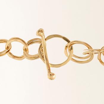 An 18K gold necklace by Cusi Italy.