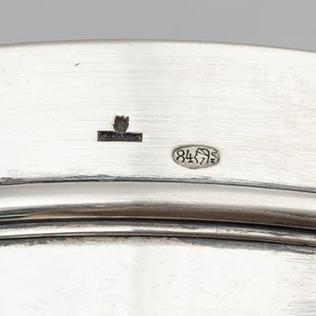 K. Fabergé, vas, silver, kontrollmästare Ivan Lebedkin, Moskva, Ryssland, tidigt 1900-tal.