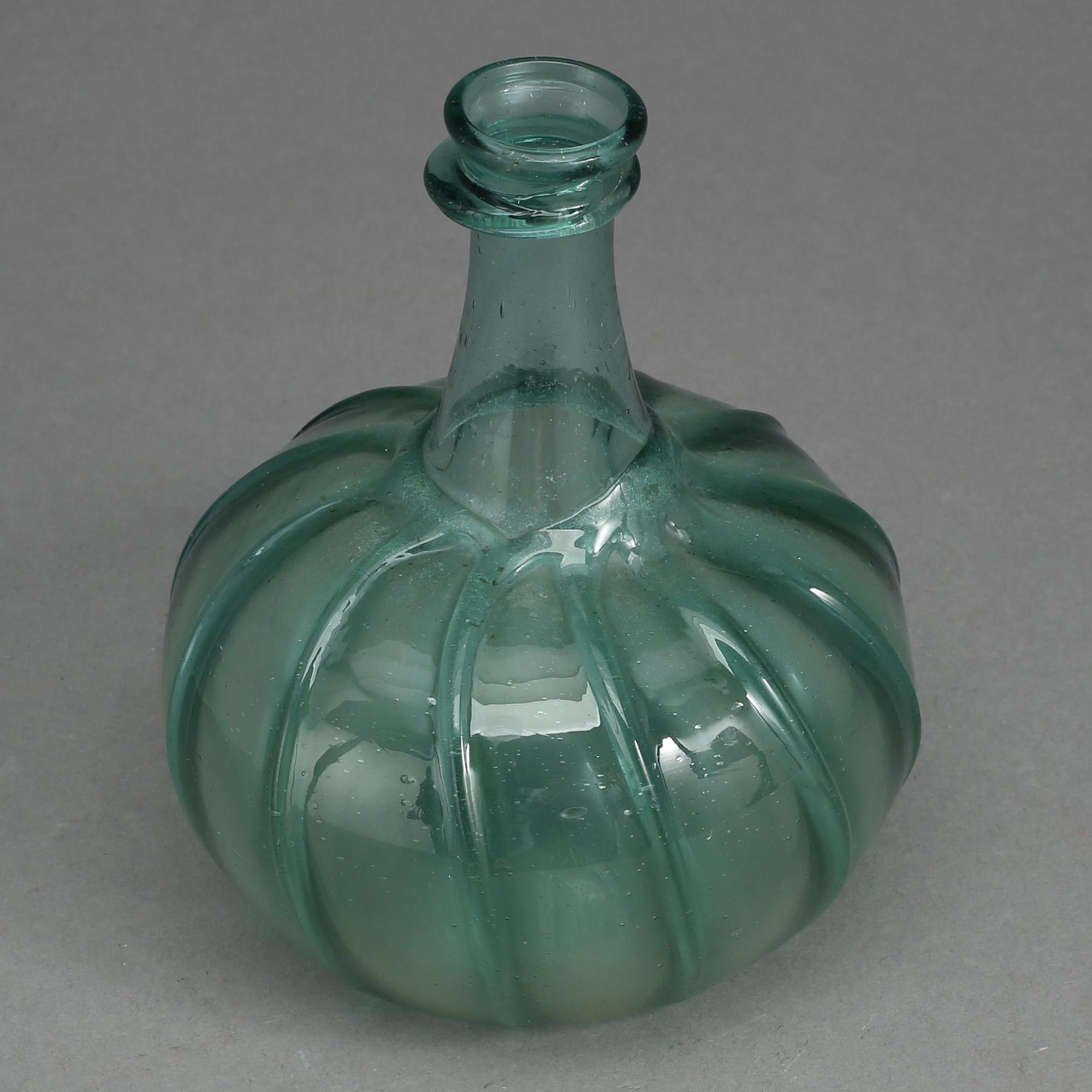 FLASKA, glas, 1700-1800-tal.