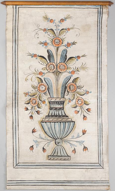 A Dalecarlian folk art painting, 19th century.