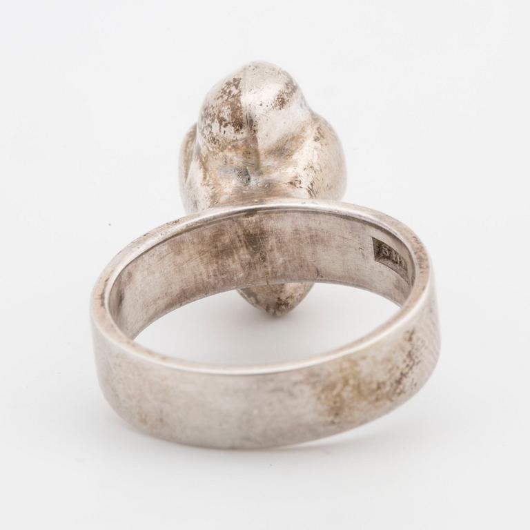 SIGURD PERSSON, silver ring, 1972,