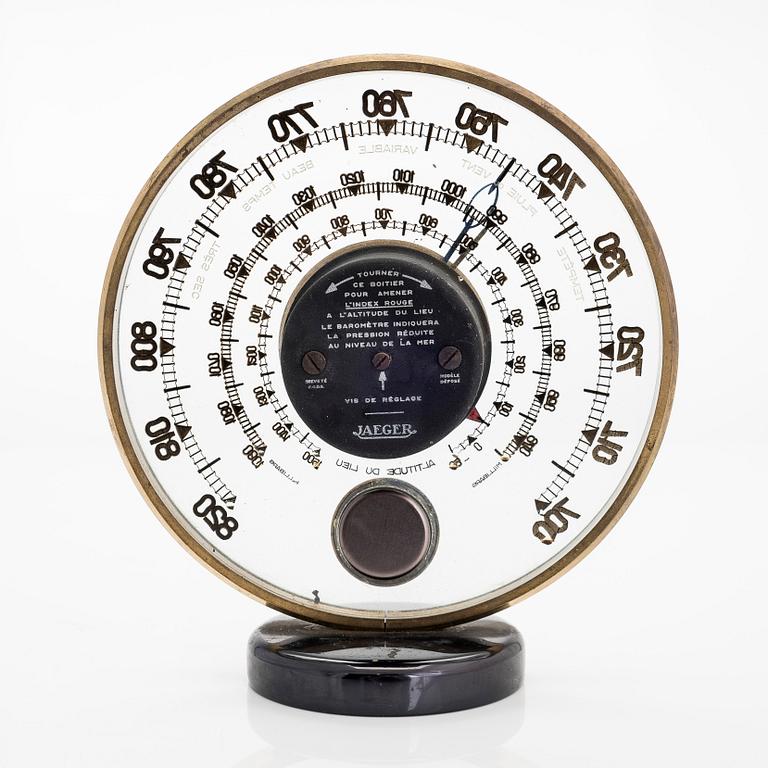Barometer, Jaeger, modell 7.A.B, Frankrike, 1900-talets mitt.