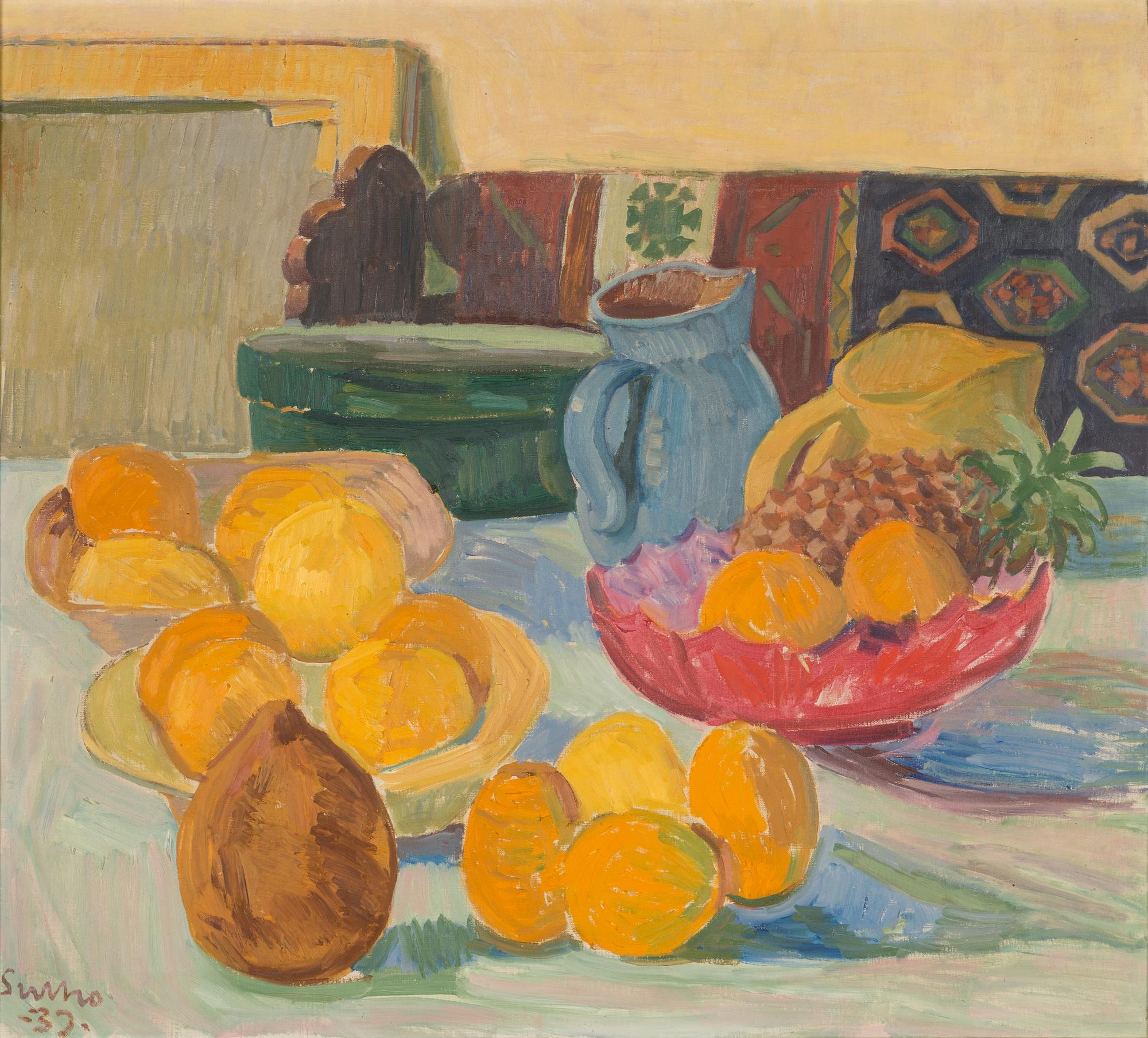 Sulho Sipilä, Stilleben med frukter.