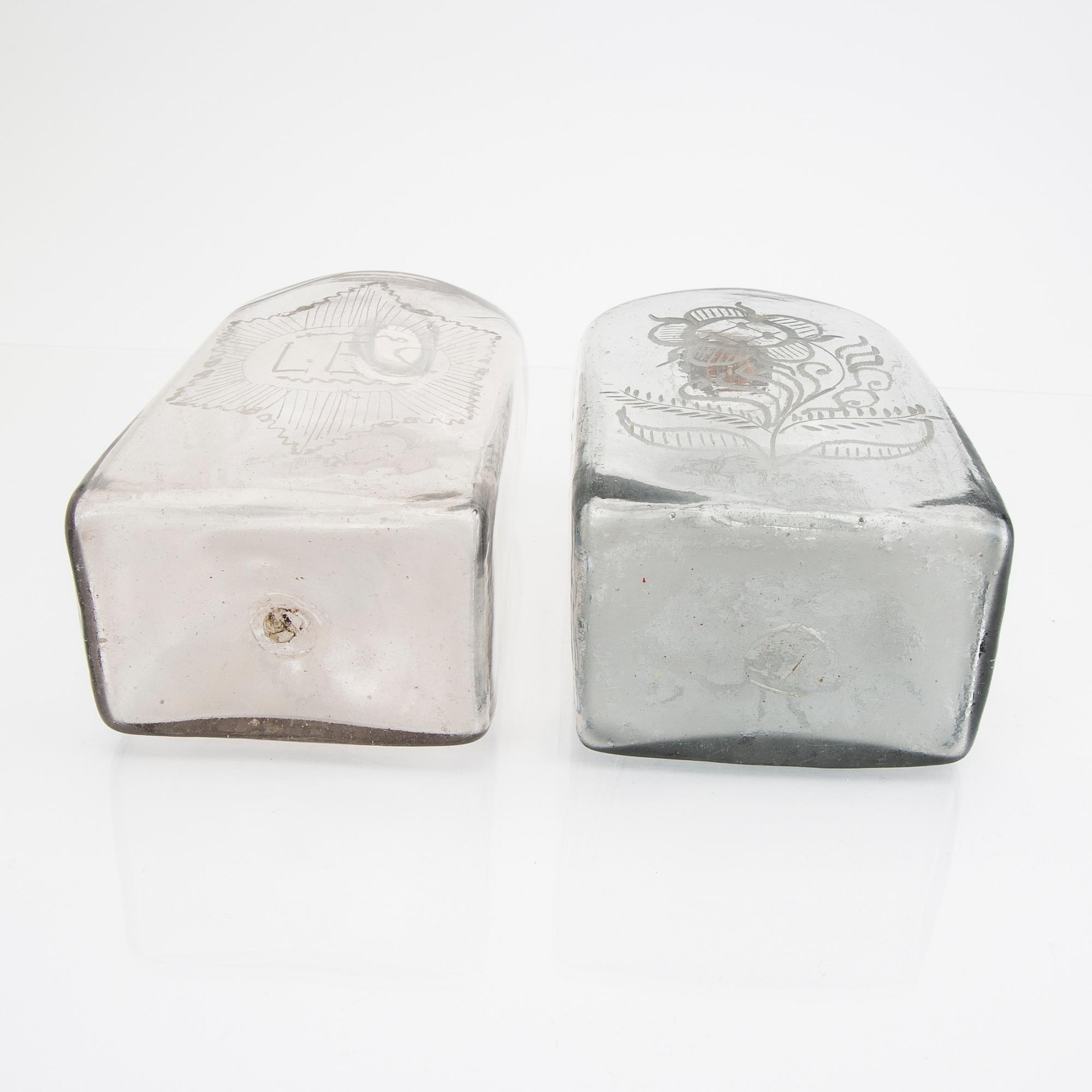 Karaffer 4 st 18/1900-tal.