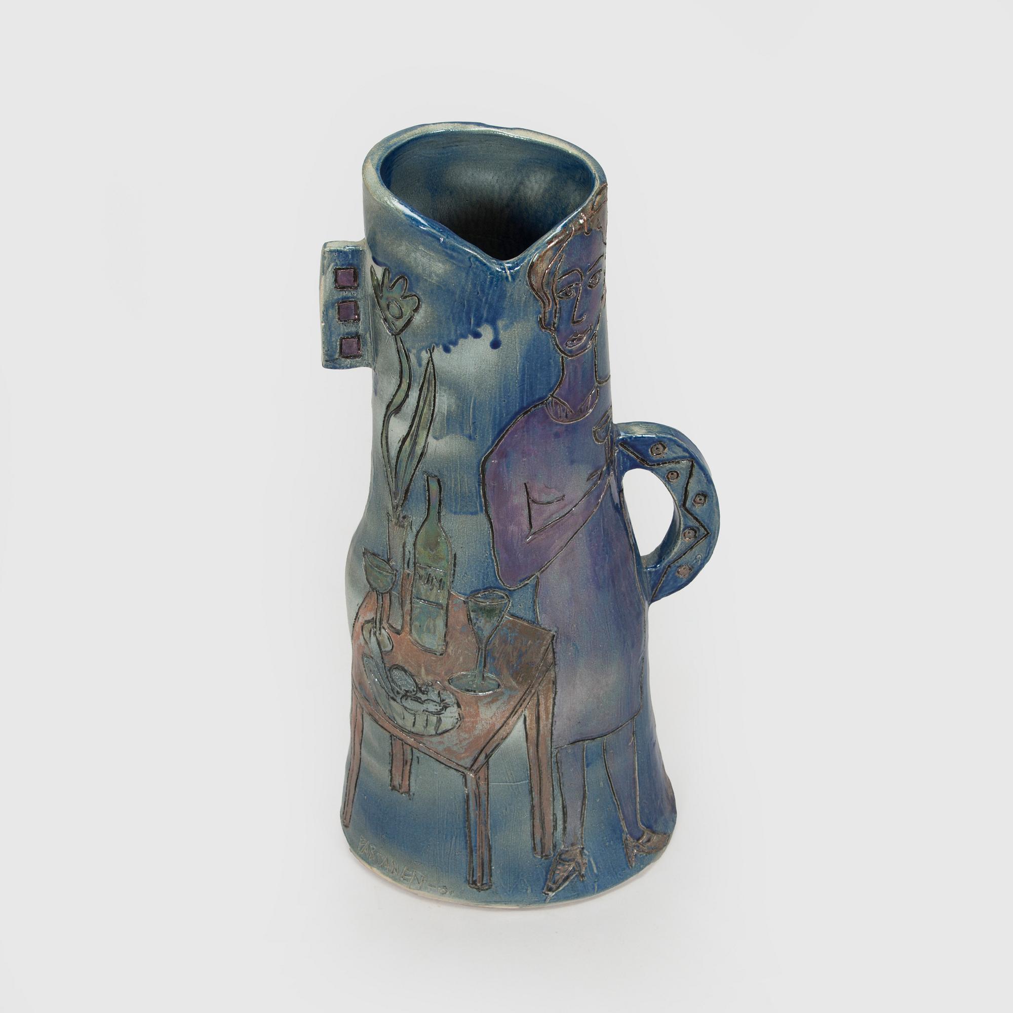 Pauli Partanen, a ceramic sculpture, signed and dated -09.