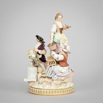 FIGURGRUPP, porslin, Meissen. Tidigt 1900-tal.