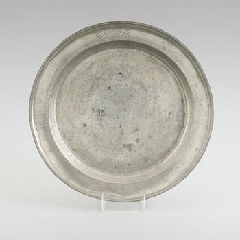 FAT, tenn, otydliga svenska stämplar, 1700-tal.