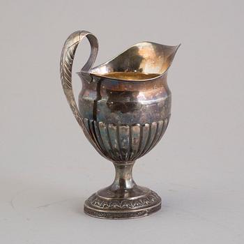 A SILVER CREAMER BY MICHAEL OLOF BARKMAN, VARBERG 1841.