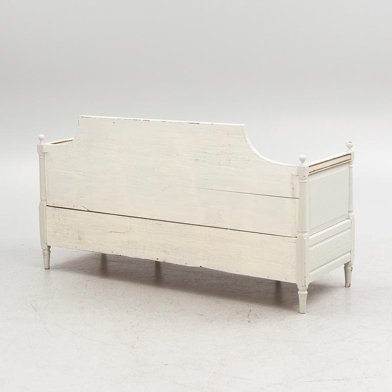 A painted 19th century Gustavian style sofa.