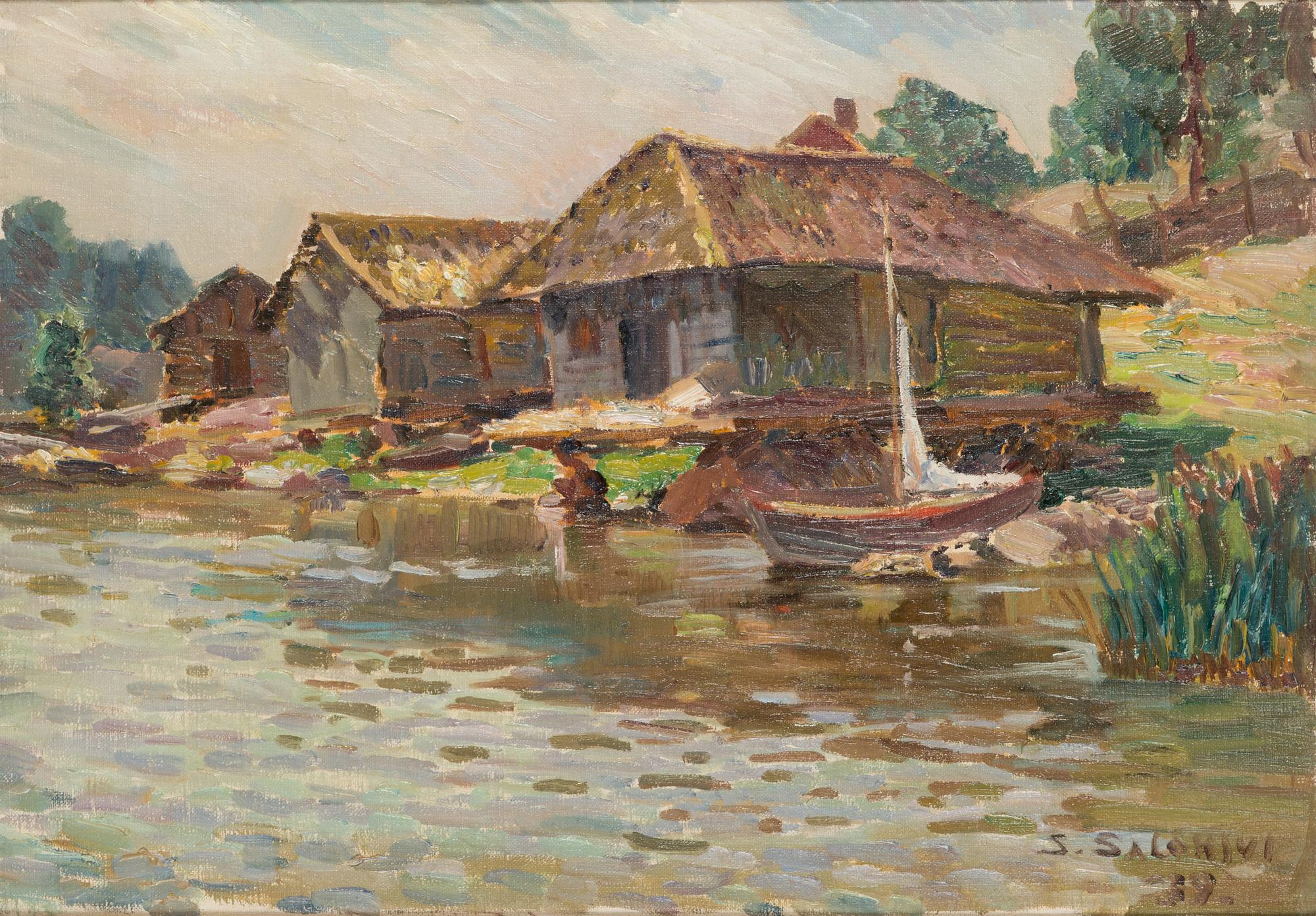 Santeri Salokivi, Storage houses by the shore.