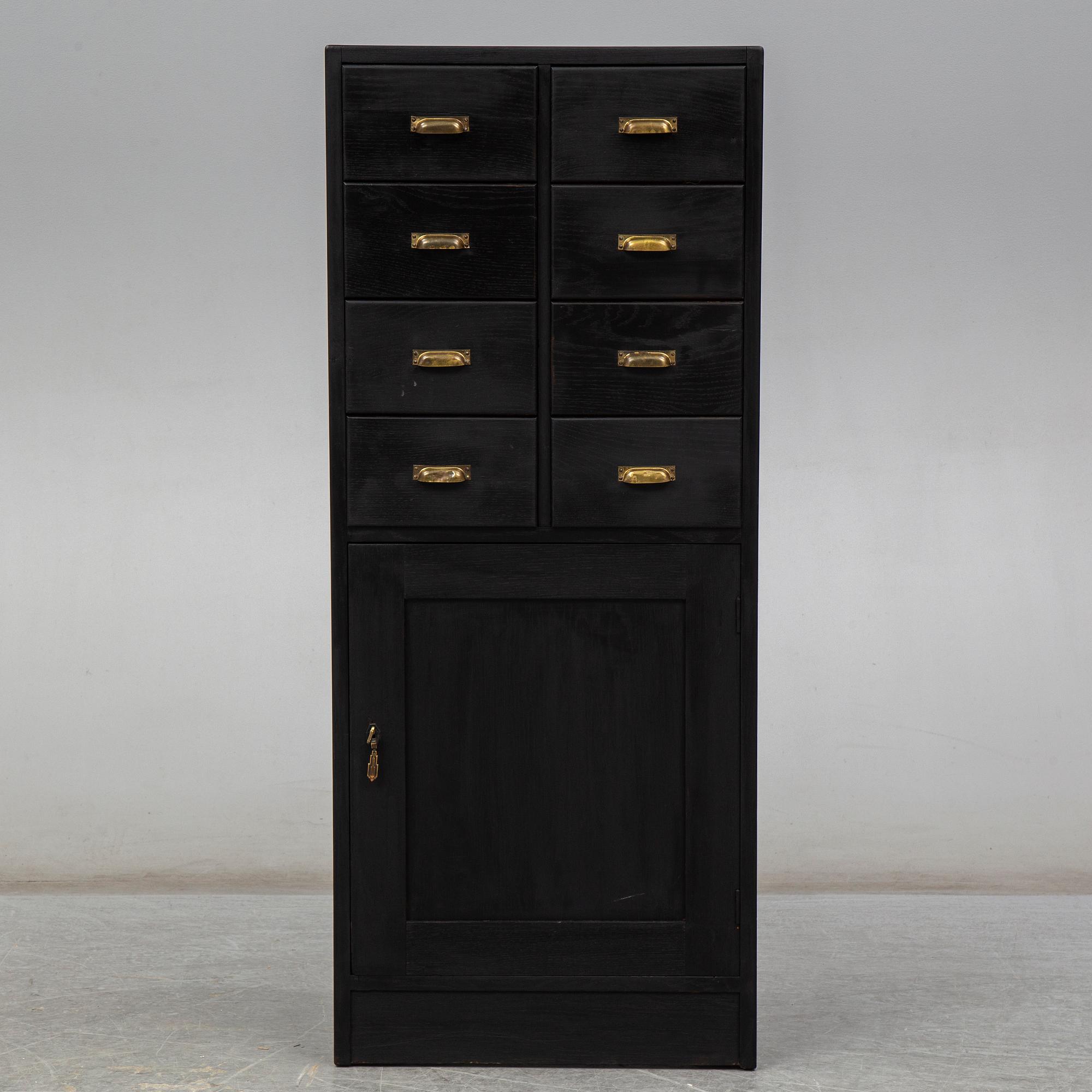An early 20th century archive cabinet.