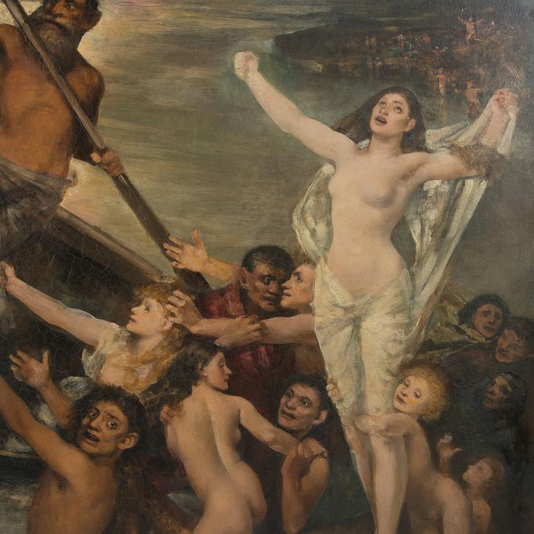 Dante och Vergilius i underjorden.