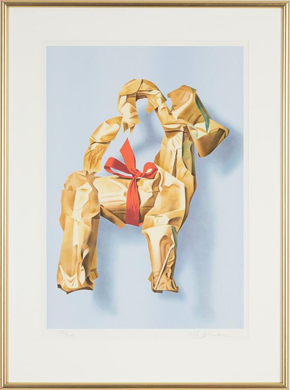 Yrjö Edelmann, lithograph in colours, 2001, signed 122/375.