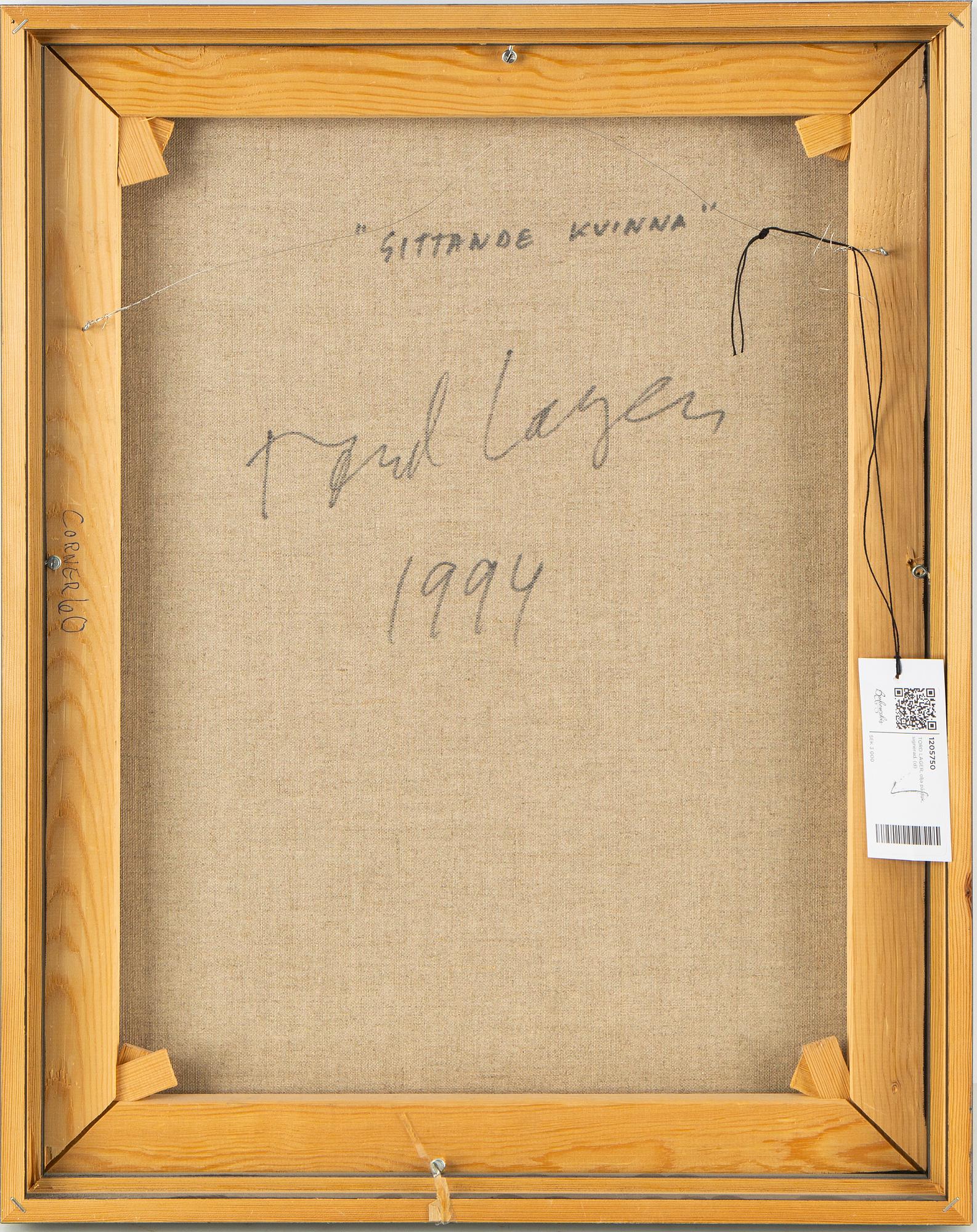 TORD LAGER, oil on canvas, signed.