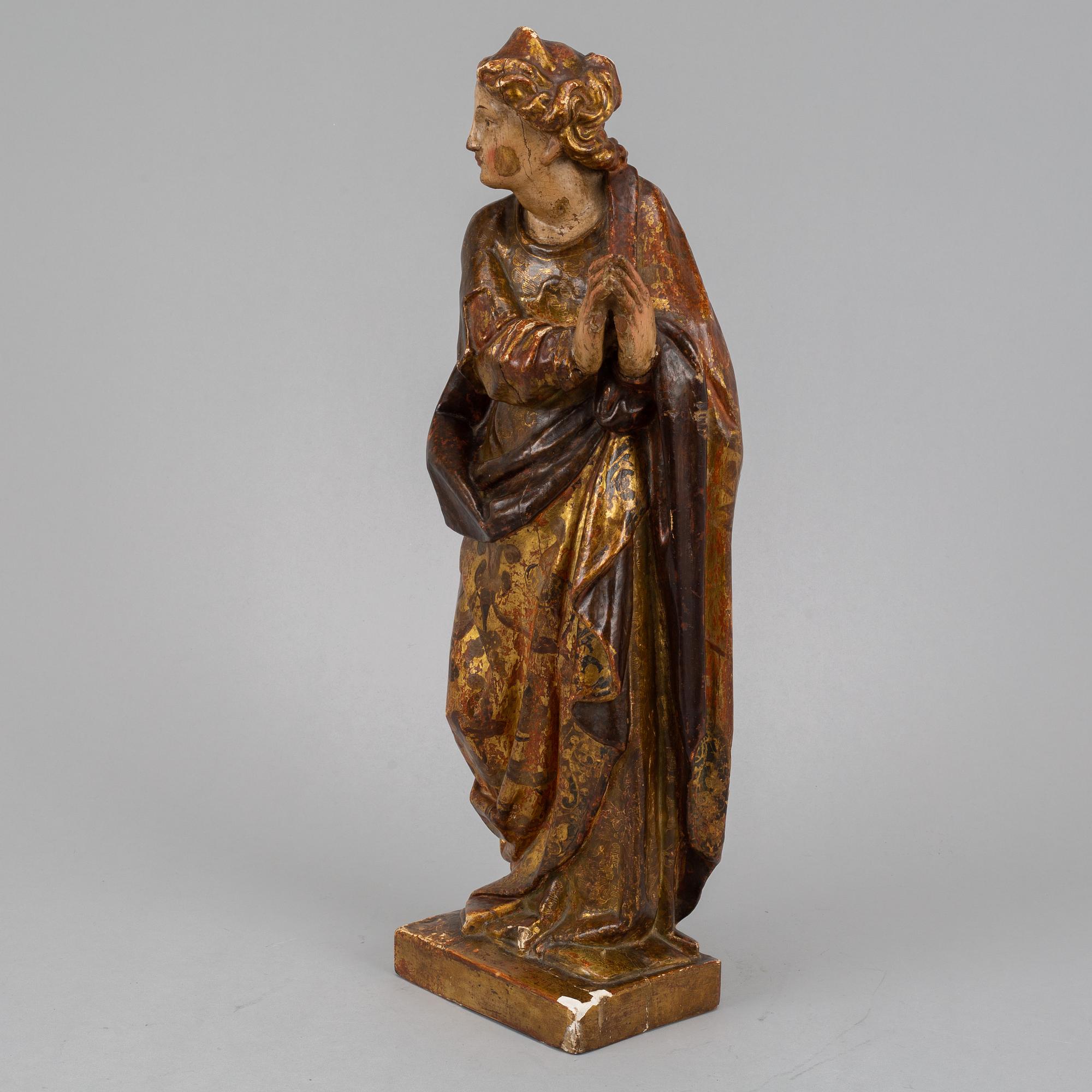 A wooden sculpture, 18th Century.