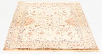 Matta, Old, silk Ghom, ca 188 x 130 cm.