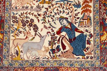 Matta, semiantik Isfahan, centrala Iran c. 225 x 143 cm.