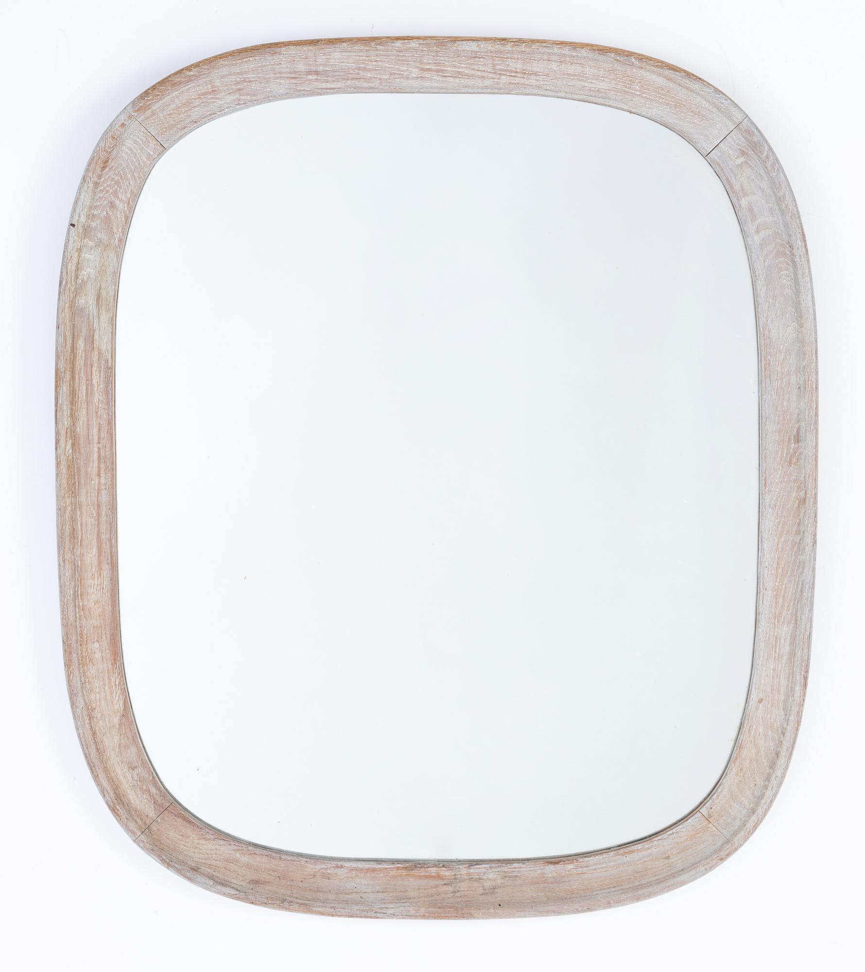 An oak mirror, second half of the 20th century.