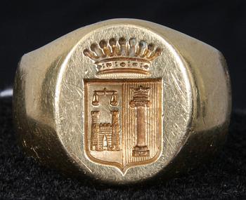 RING, 18K guld, ostämplad.