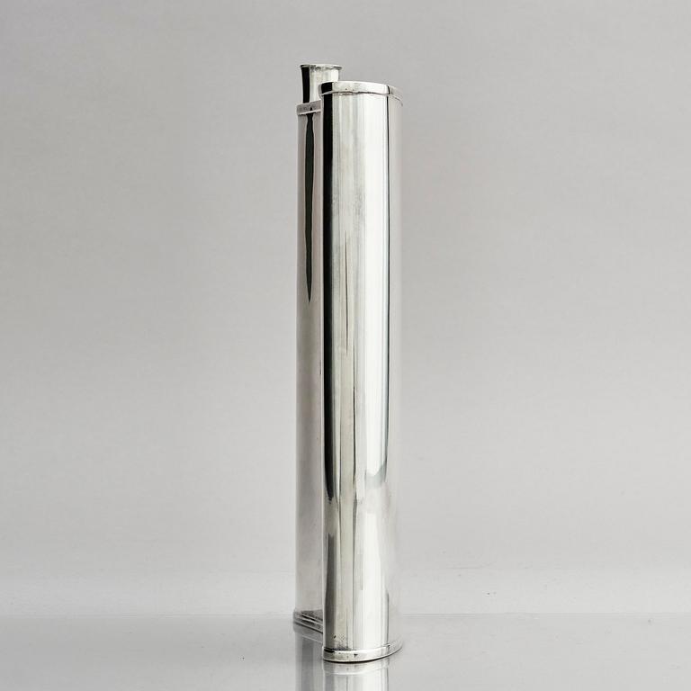 A large silver hip flask, Kultakeskus, Hämeenlinna, Finland 1970.