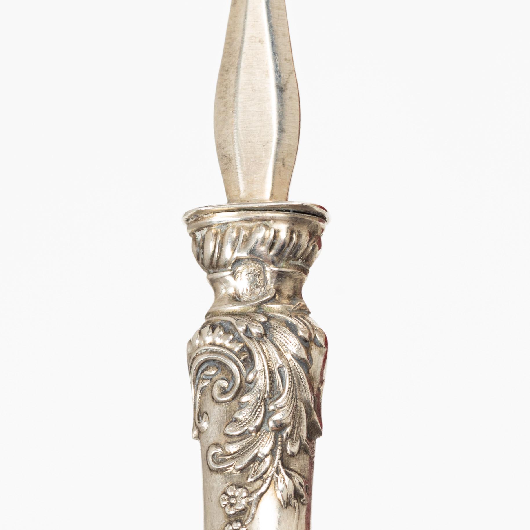 Alphonse Debain, ostrongafflar, 12 st, silver, Paris, Frankrike, 1883-1911.
