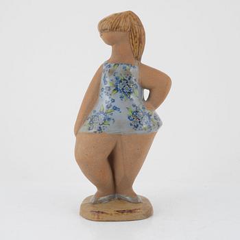 Lisa Larson, figurin, stengods, "Dora", ur serien "ABC-flickorna", Gustavsberg.