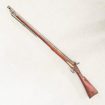 A 1851 pattern converted percussion British-Swedish musket.