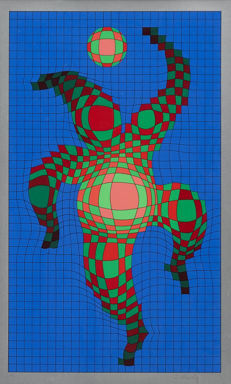 Victor Vasarely, "Clown med boll".