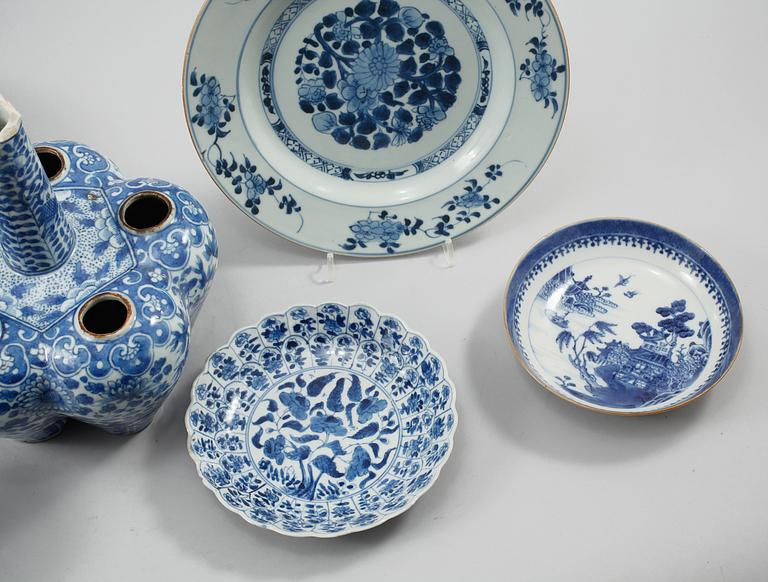 PARTI PORSLIN, 8 delar, Kina, 1700-tal och 1800-tal.