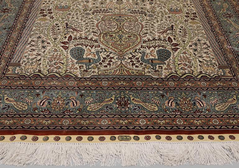Matta, Orientalisk silke, 184 x 124 cm.