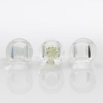 Siv Lagerström, tre ringar akrylplast, 1970-tal.