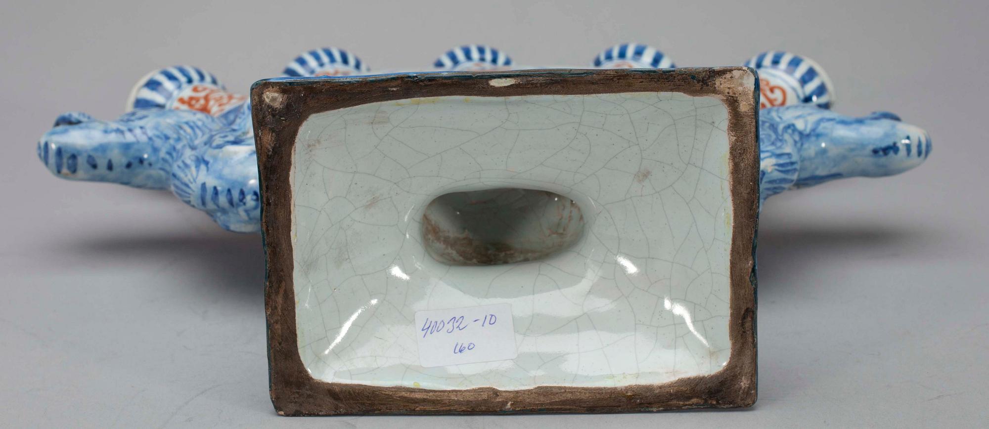 FINGERVAS, fajans, Delft, Holland, 1800-tal.