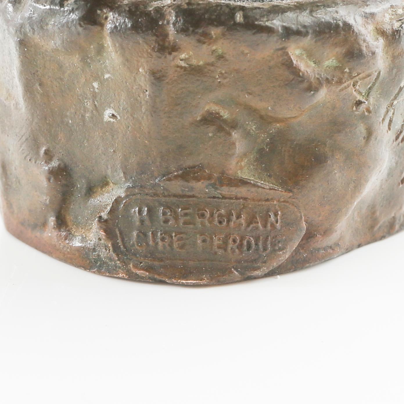 Arvid Knöppel, skulptur, Stående björn.