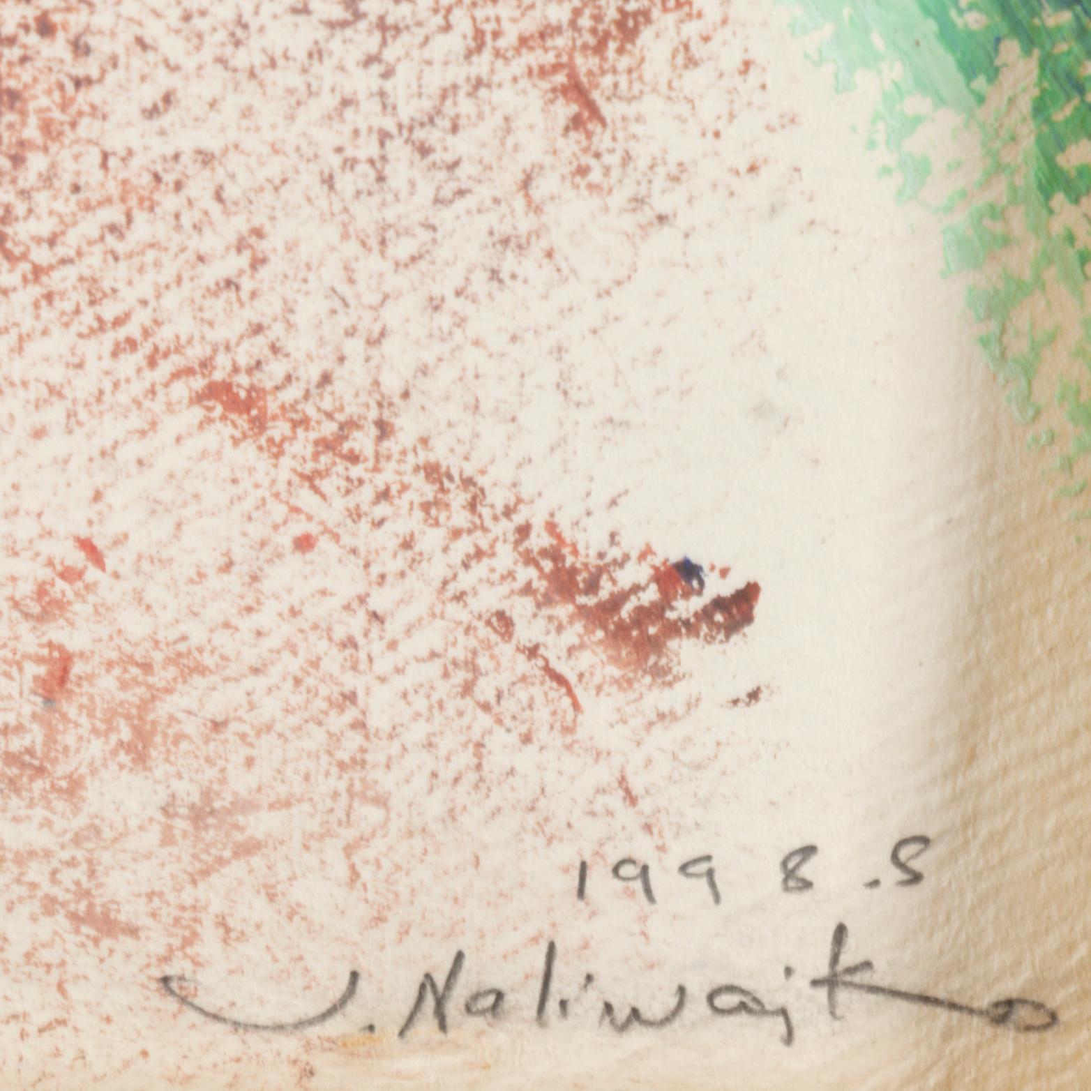 JAN NALIWAJKO, gouache, signed and dated 1998.