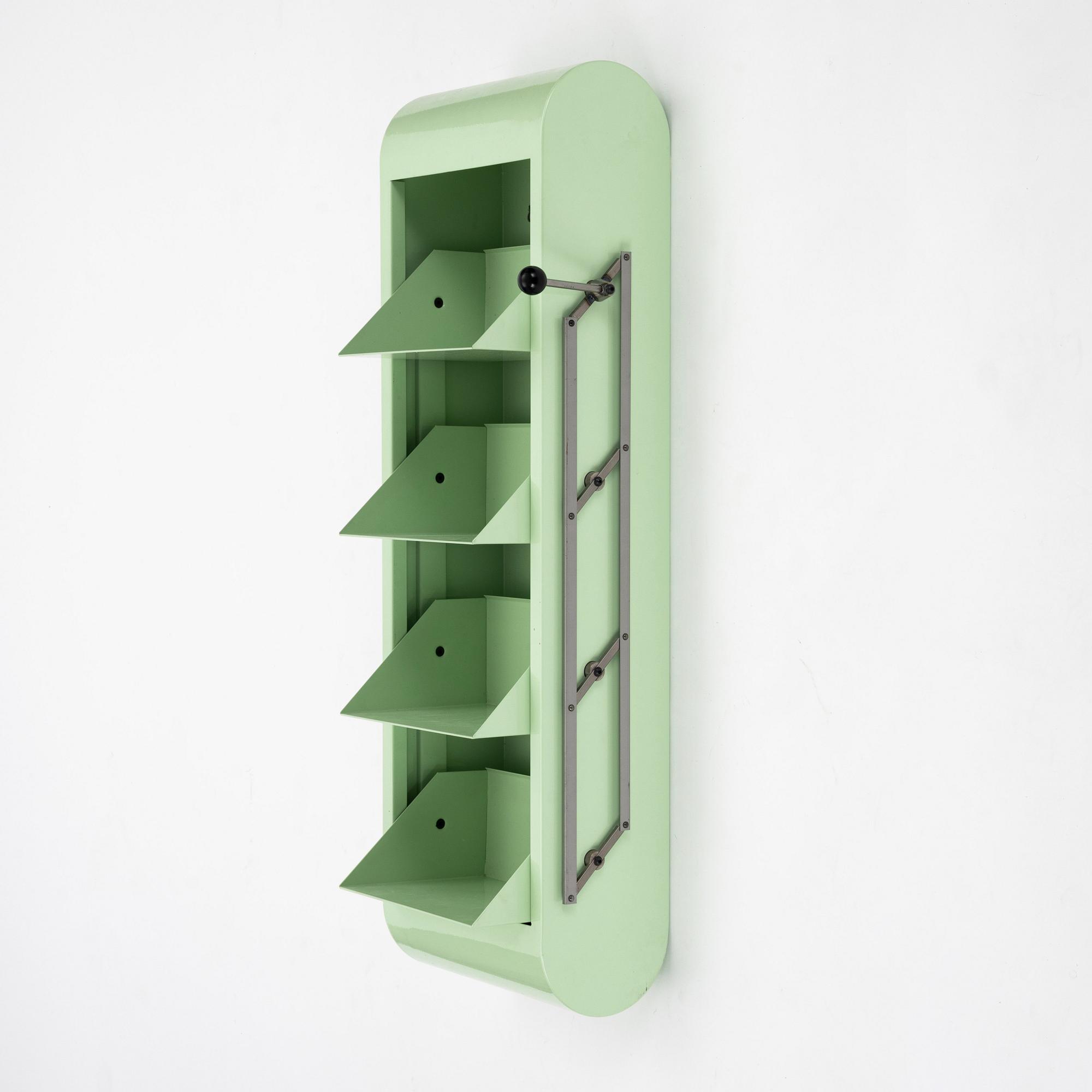 Martin Jämtlid, a lacquered metal wall shelf, Sweden 1993.