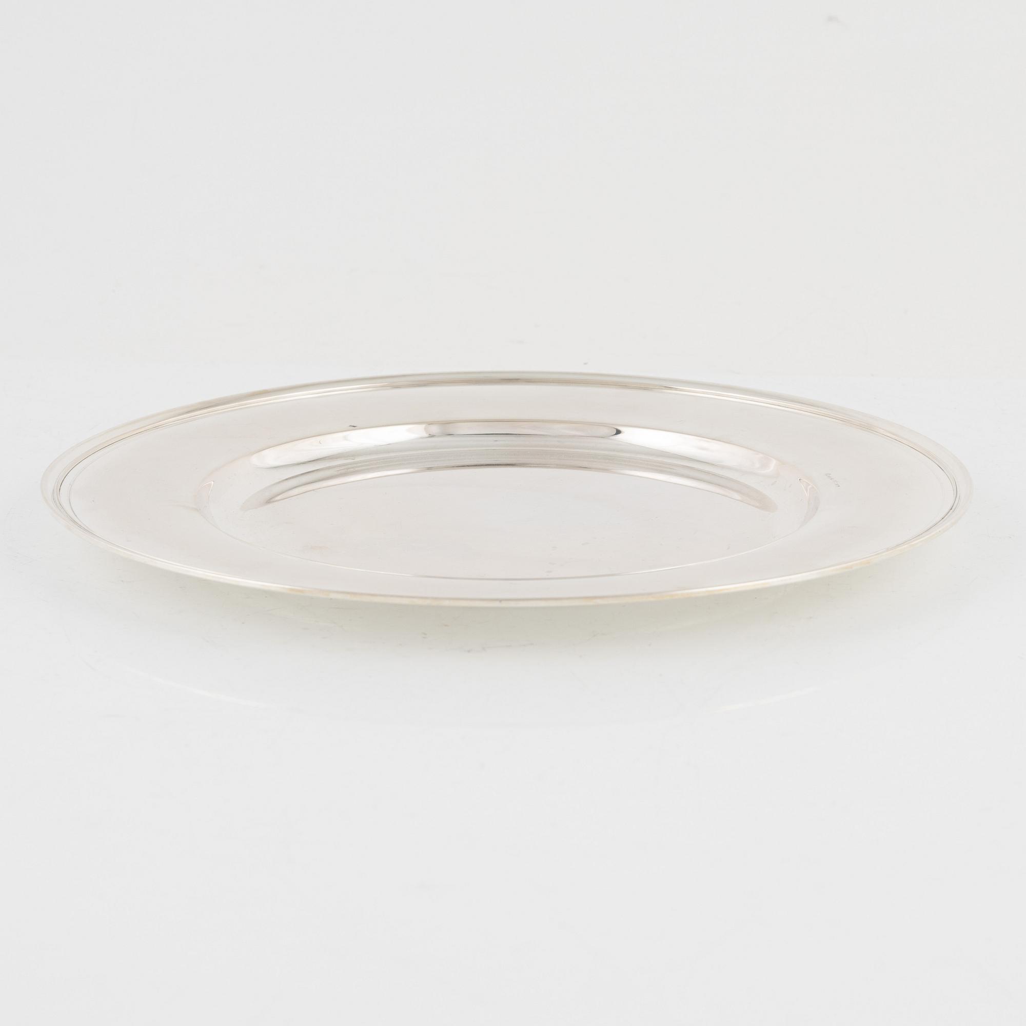 A Swedish silver plate, mark of GAB (Guldsmedsaktiebolaget), Stockholm 1937.