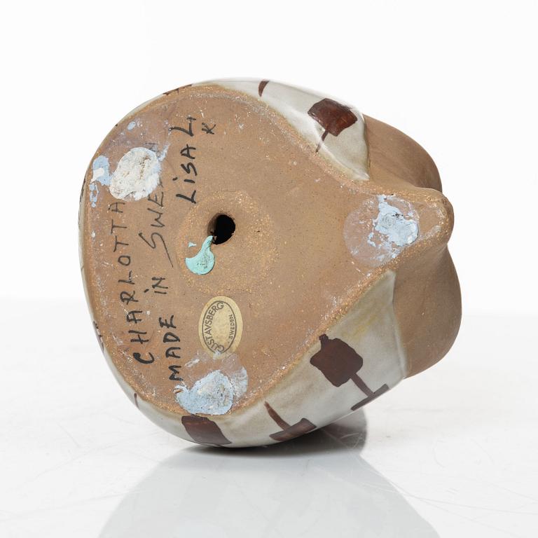 Lisa Larson, figurin, stengods, "Charlotta", Gustavsberg.