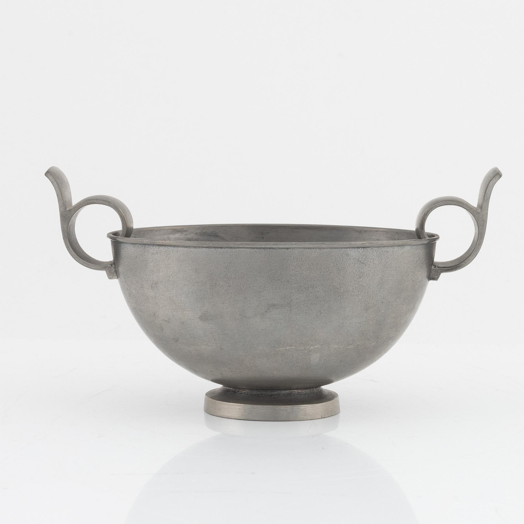 Edvin Ollers, a pewter bowl, from Schreuder & Olsson Stockholm.