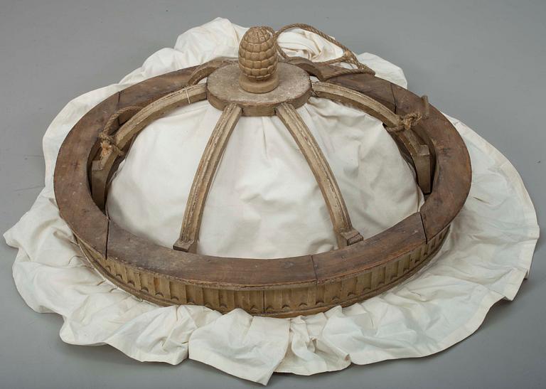 SÄNGHIMMEL, gustaviansk, sent 1700-tal.