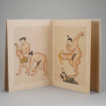 ALBUM, erotiska teckningar, Japan, 1900-talets början.