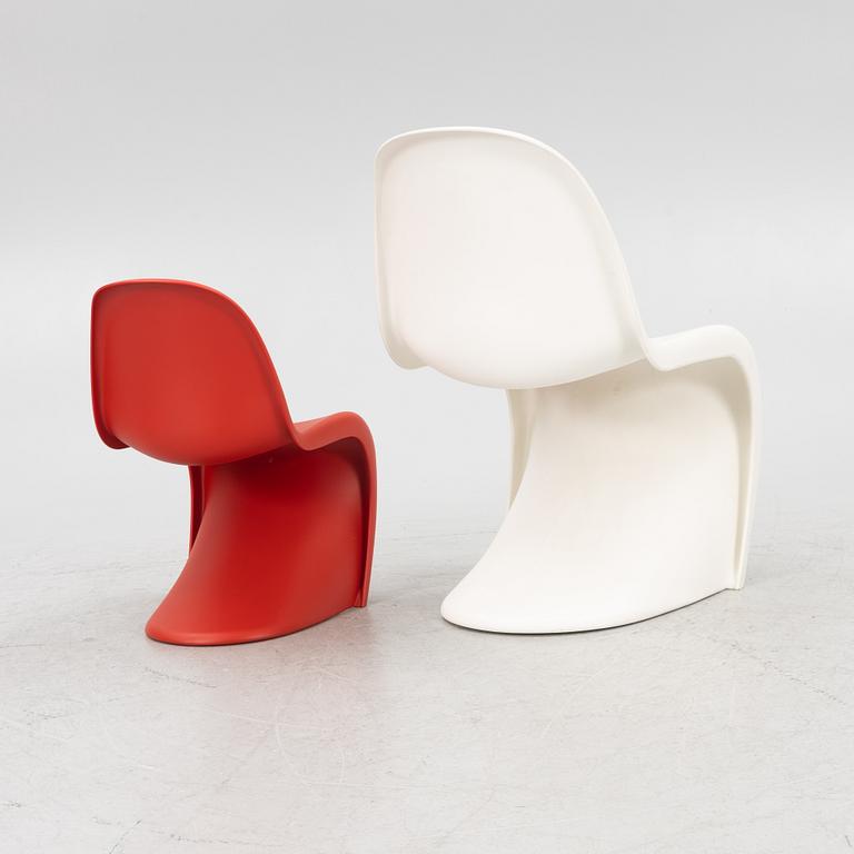 Verner Panton, two chairs, 'Panton Chair Classic', Vitra, 2008.