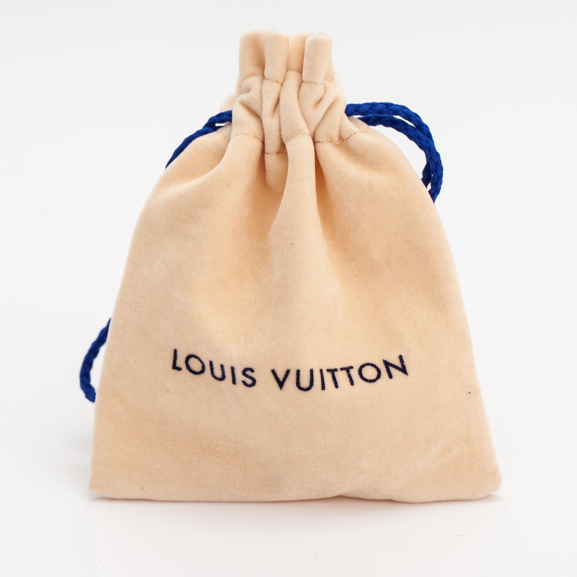 Louis Vuitton, "Nanogram sweet dreams hoop" örhängen. Märkta Italy.