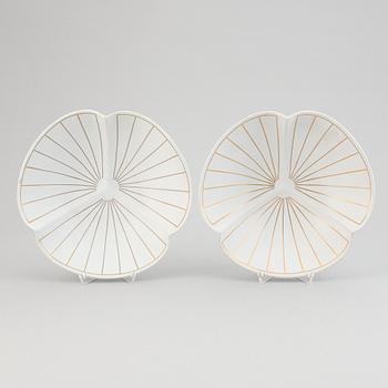 Wilhelm Kåge, two stonewate 'Guldsurrea' bowls, Gustavsberg Studio.